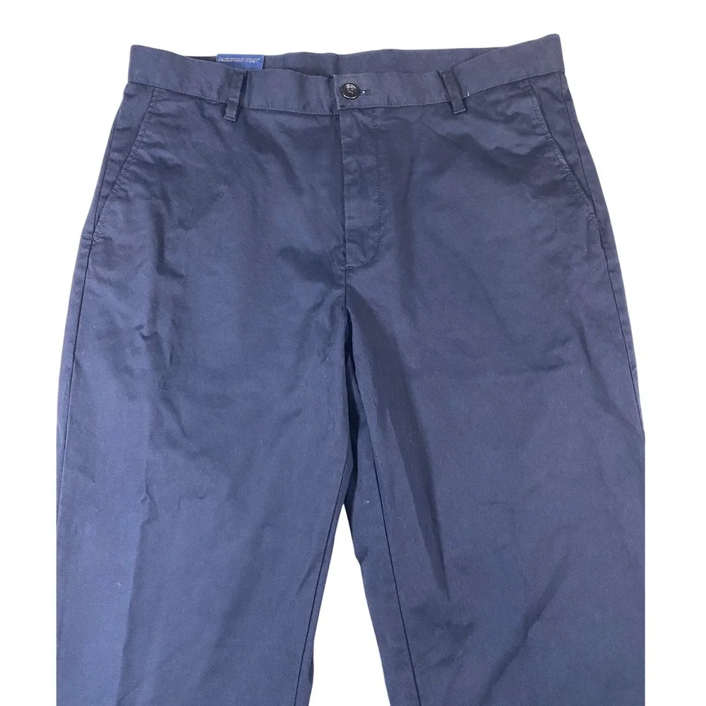 Charles Tyrwhitt Mens Navy Slim Fit Lightweight Trouser Pants 36W 30L TRT0409NAV - Picture 3 of 11